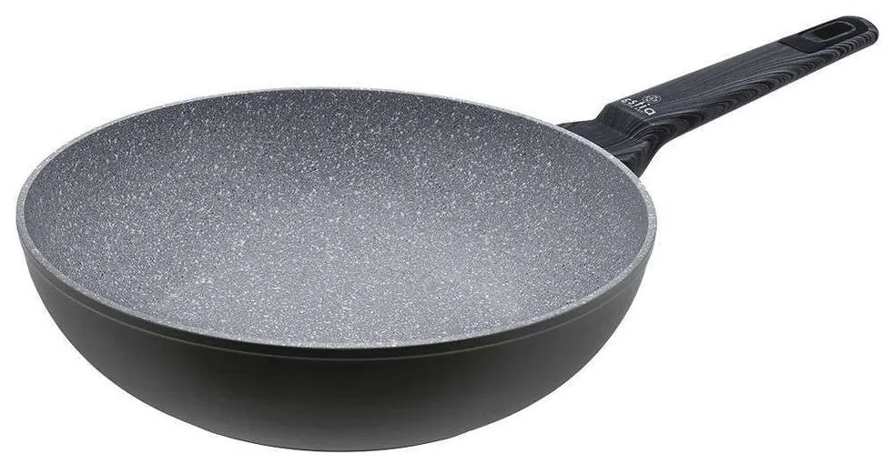 Τηγάνι Wok Cuisson 01-11093 Φ28cm Grey Estia 28cm Aluminium