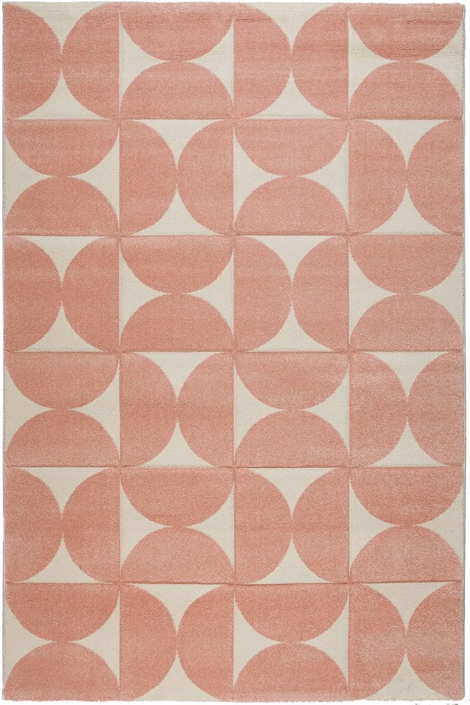 Χαλί City 64209 255 Pink-Ecru Βιοκαρπέτ 140X200cm