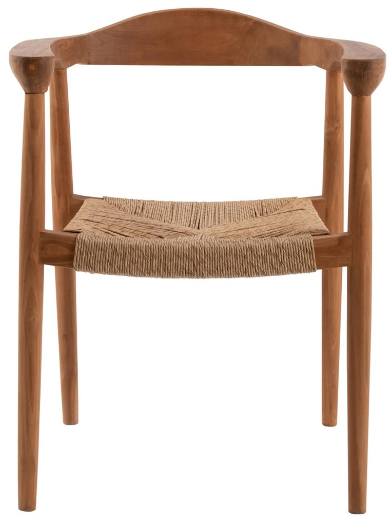 Καρέκλα-Πολυθρόνα C9389.01 από Ξύλο Teak και Συνθετικό Σχοινί 59,5x56x76,5εκ. 59.5x56x76.5 εκ.