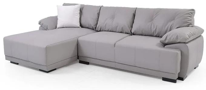 Γωνιακός καναπές κρεβάτι Night, γκρι 283x90x170cm Αριστερή γωνία – GAM-TED-044