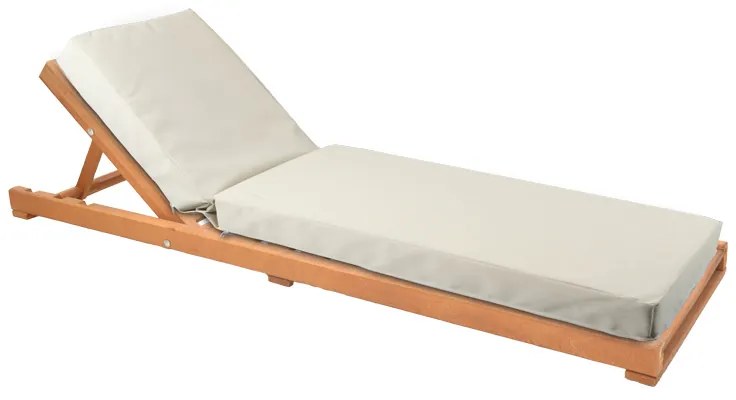 Ξαπλώστρα με μαξιλάρι Specta-Vertian  μασίφ ξύλο οξιάς 60x190x50εκ