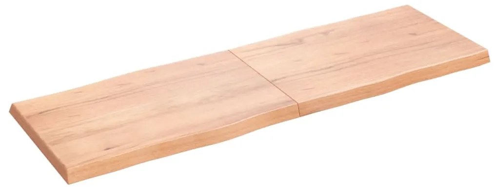 vidaXL Επιφ Τραπεζιού Αν Καφέ 180x60x(2-6)εκ.Ακατέργ. Μασίφ Ξύλο Δρυός