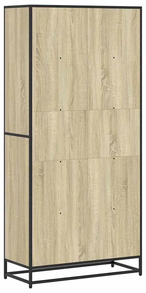 vidaXL Βιβλιοθήκη Sonoma Oak 80,5x35x170,5 cm Ξύλινη κατασκευή