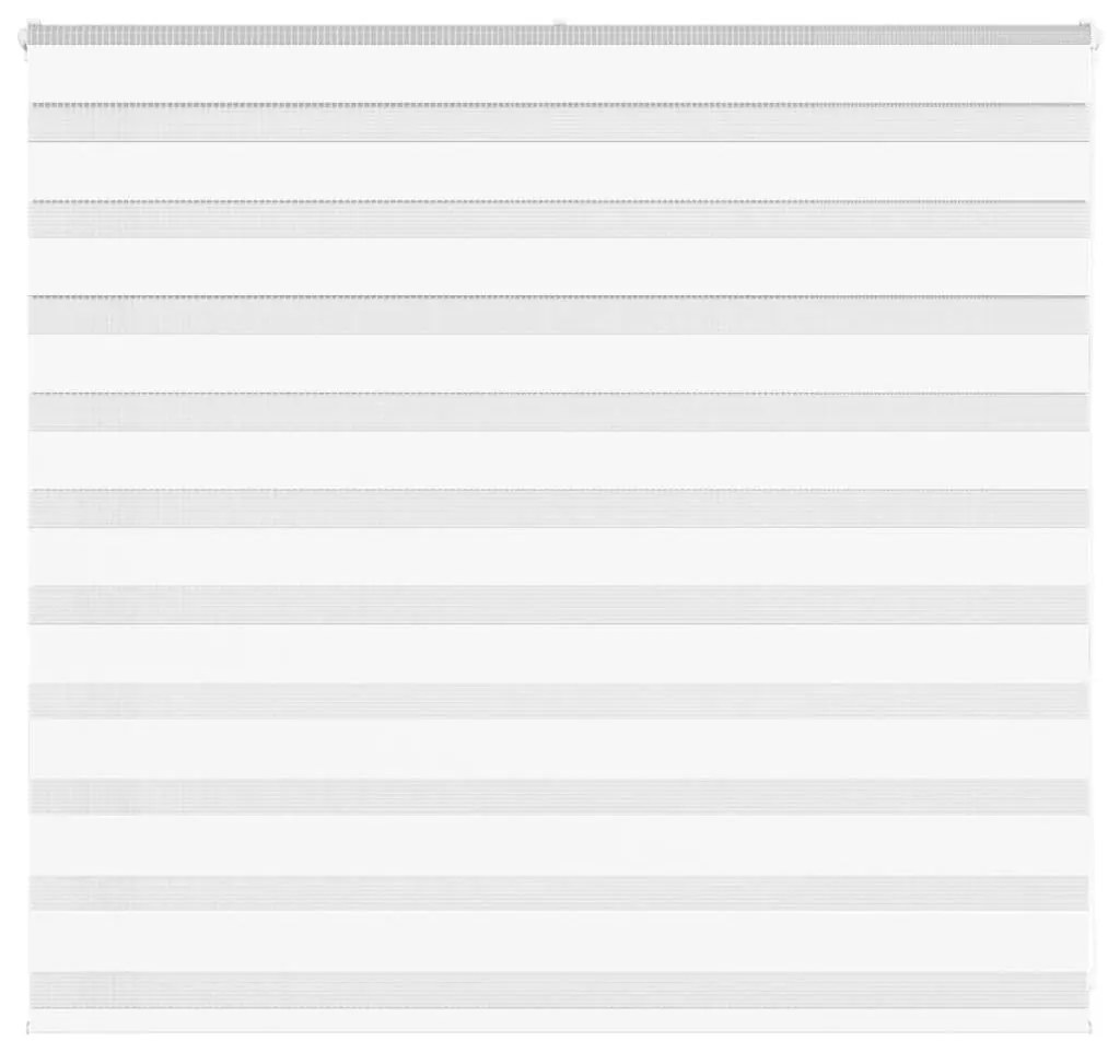 vidaXL Ζέβρα τυφλή Λευκό Πλάτος υφάσματος 150,9 εκ. Πολυεστέρας