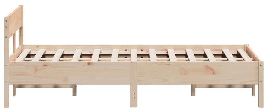vidaXL Σκελετός Κρεβατιού Χωρίς Στρώμα 150x200 εκ Μασίφ Ξύλο Πεύκου
