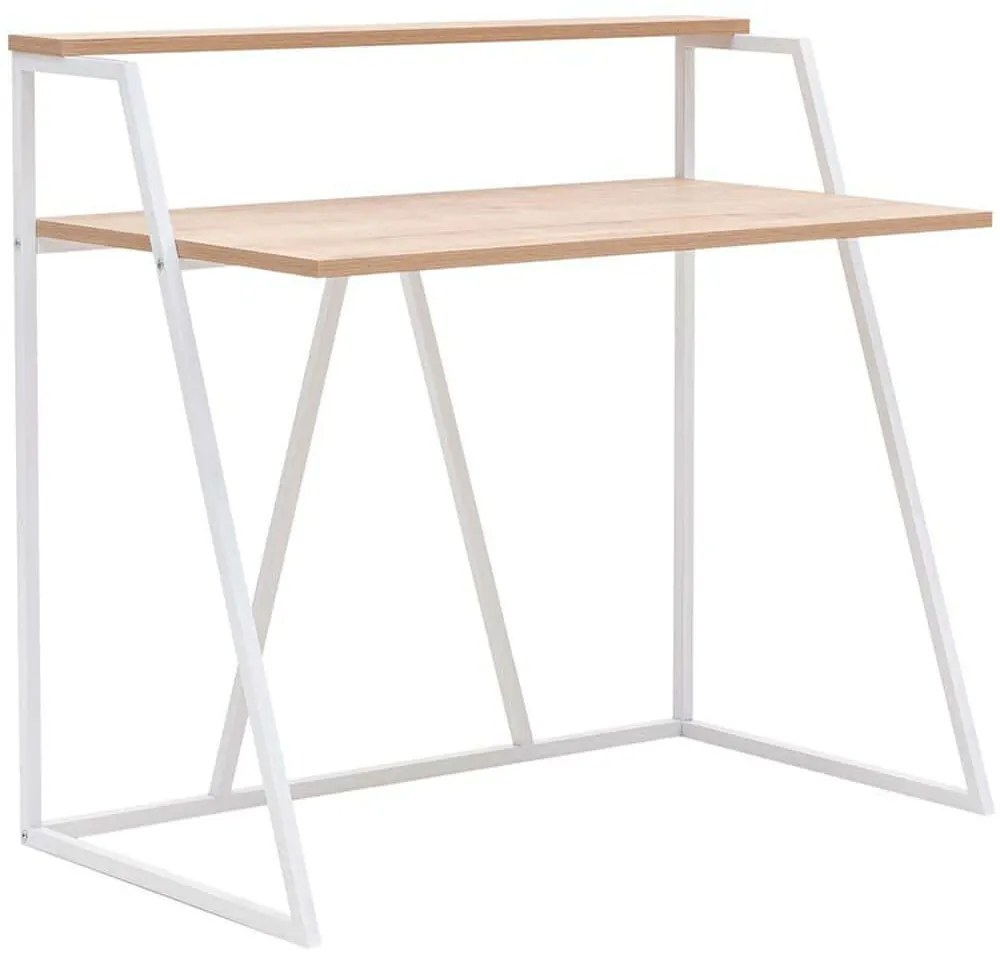 Γραφείο Lissa Rafli 550ARN3432 105x60x90cm Oak-White
