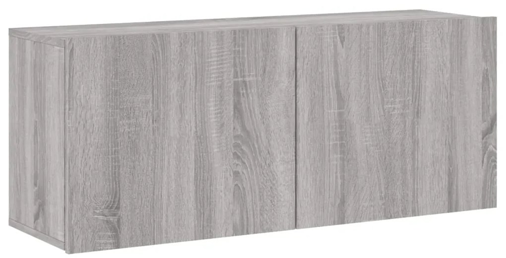 vidaXL Ντουλάπι Τοίχου Τηλεόρασης Γκρι Sonoma 100 x 30 x 41 εκ.