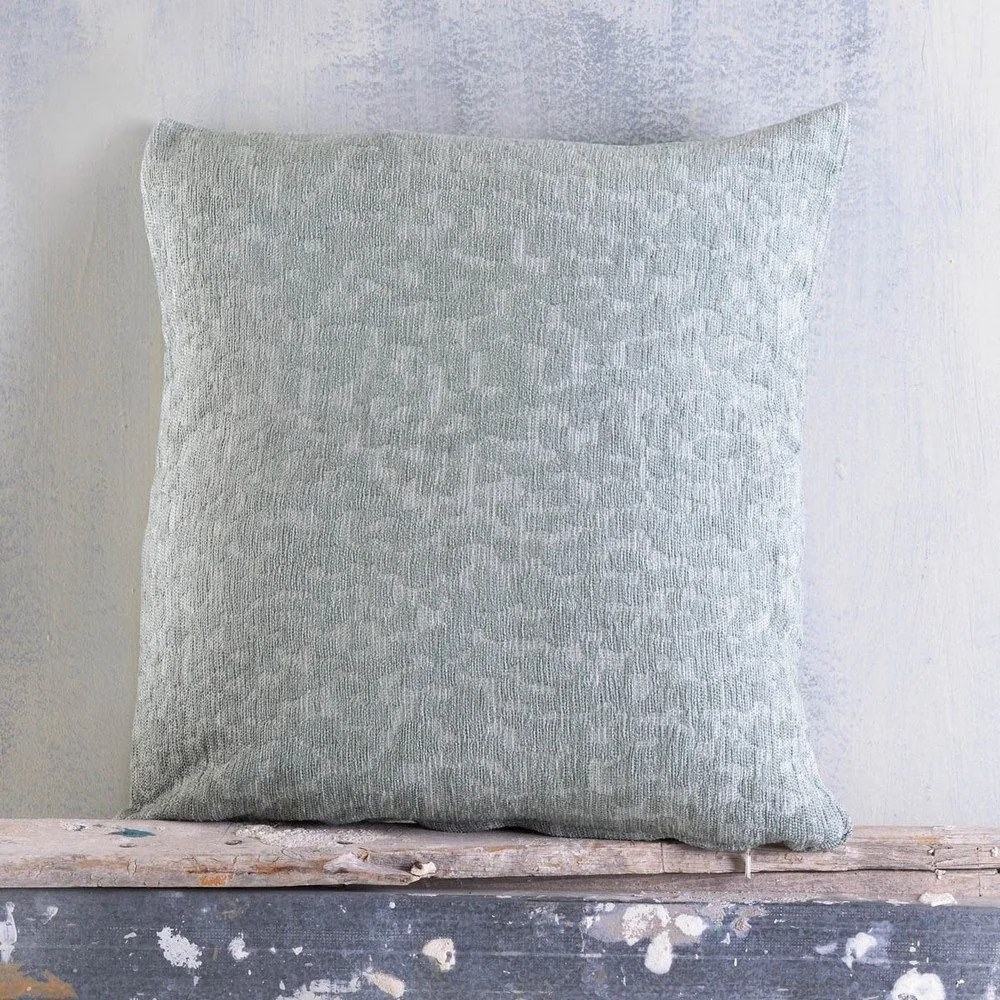 Μαξιλαροθήκη Διακοσμητική Kober Grey Ρυθμός 40Χ40 Chenille,Cotton,Polyester