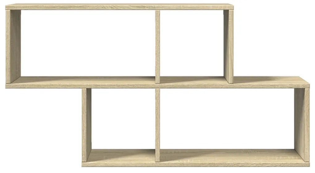 vidaXL Ράφι Τοίχου Sonoma Δρυς 100x20x53 εκ. από Επεξεργασμένο Ξύλο