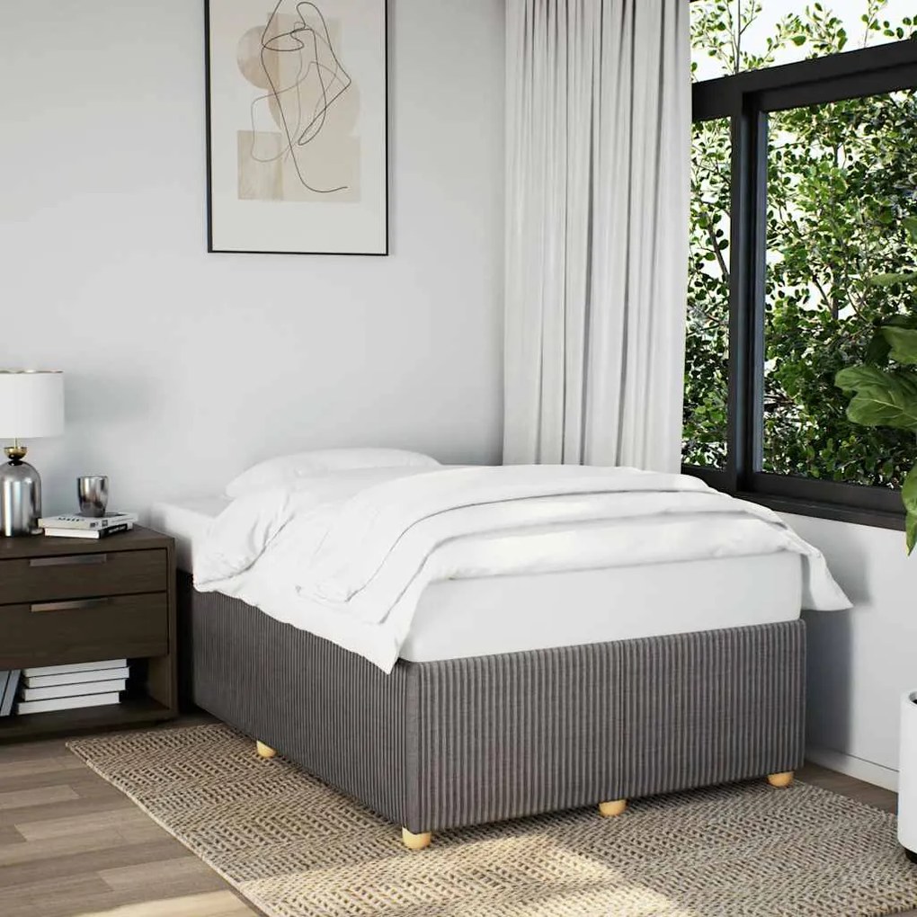vidaXL Σκελετός Κρεβατιού Χωρίς Στρώμα Taupe 120x200 εκ. Υφασμάτινο
