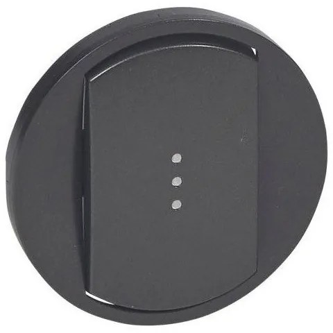 Πλακίδιο Απλού Φωτεινού Διακόπτη Graphite Celiane 067903 Legrand-67903-Ανθρακί 067903