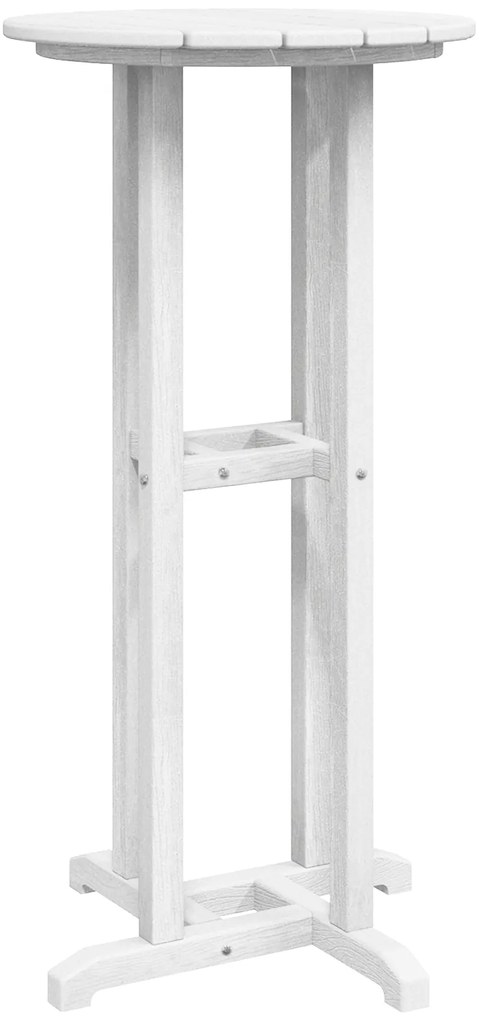vidaXL Τραπέζι Μπαρ Λευκό 55x55x107 εκ.
