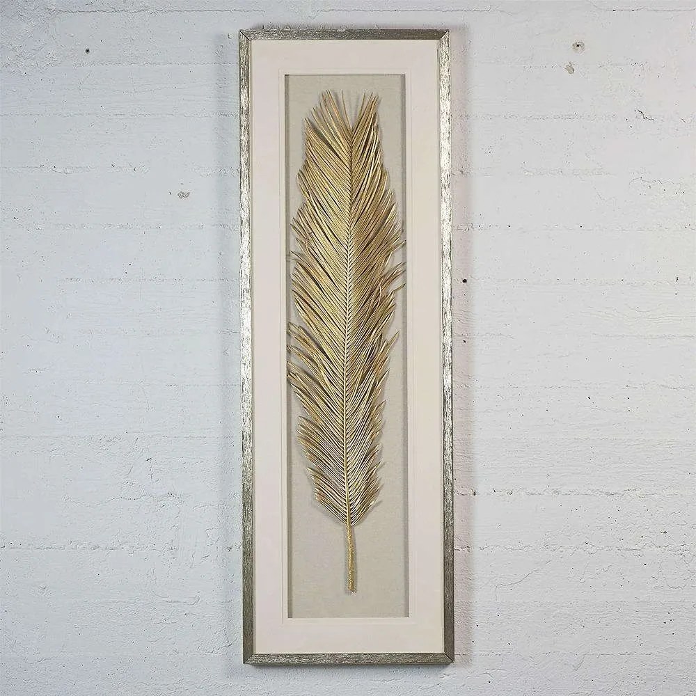 Πίνακας Φτερό 3700-5 40x120cm Gold Supergreens Vertical Mdf