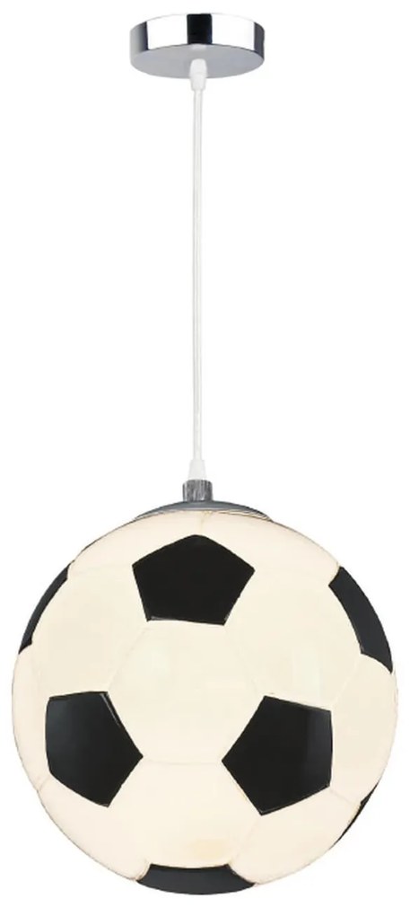 Φωτιστικό Bambini Luminaires MD50611A White-Black Μέταλλο,Γυαλί