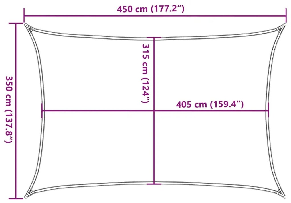 Πανί Σκίασης Ανοιχτό Πράσινο 3,5 x 4,5 μ. από HDPE 160 γρ./μ² - Πράσινο