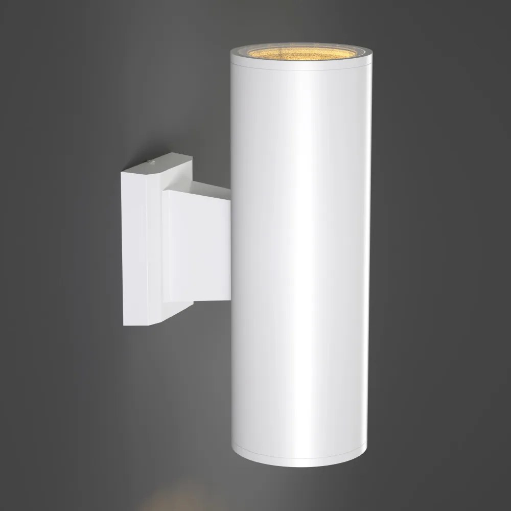 Απλίκα Τοίχου Winnipeg 2xΕ27 Outdoor Up-Down Wall Lamp White D:15.3cmx26cm (80203424) - 80203424 - 80203424