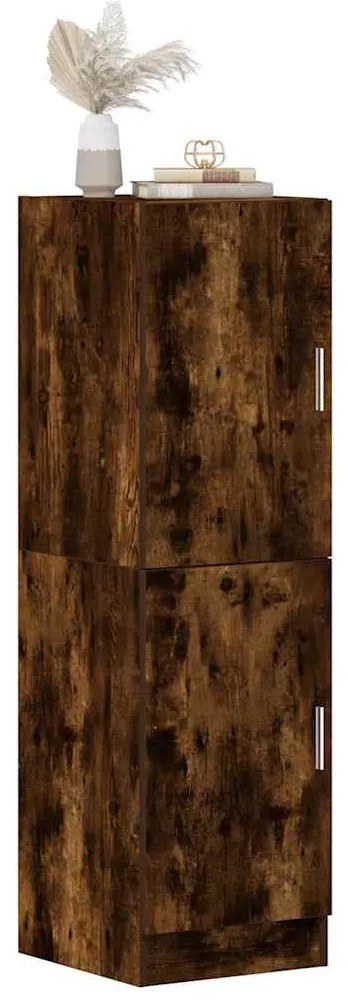 vidaXL Ντουλάπι Κουζίνας Καπνιστή Δρυς 38x41,5x131,5 εκ. Επεξεργ. Ξύλο
