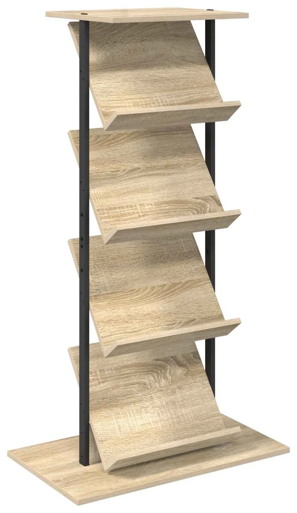 vidaXL Ράφι Περιοδικών με ράφι Δρύς Sonoma 68 x 40 x 123.5 εκ.
