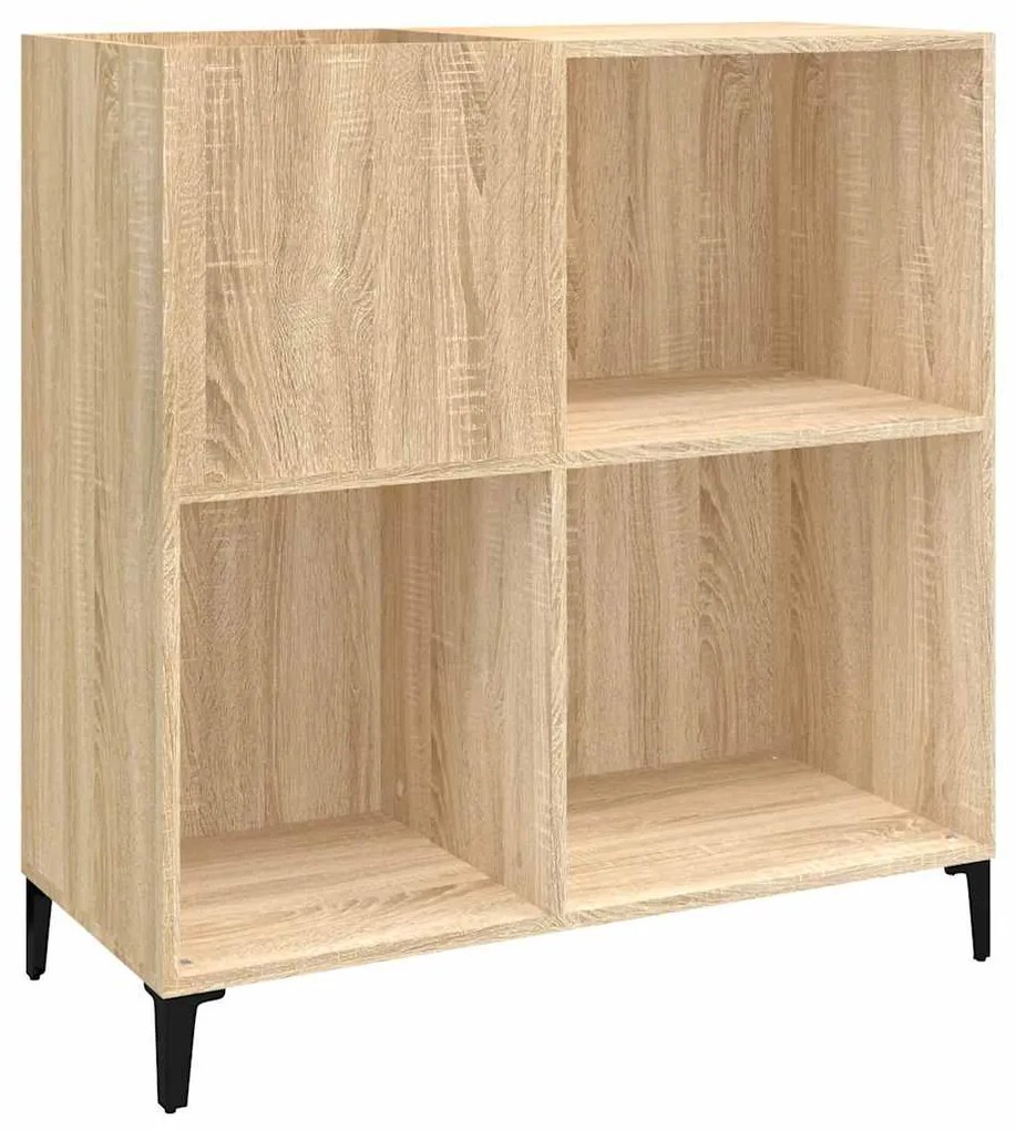 vidaXL Δισκοθήκη Sonoma Δρυς 84,5 x 38 x 89 εκ. από Επεξεργασμένο Ξύλο