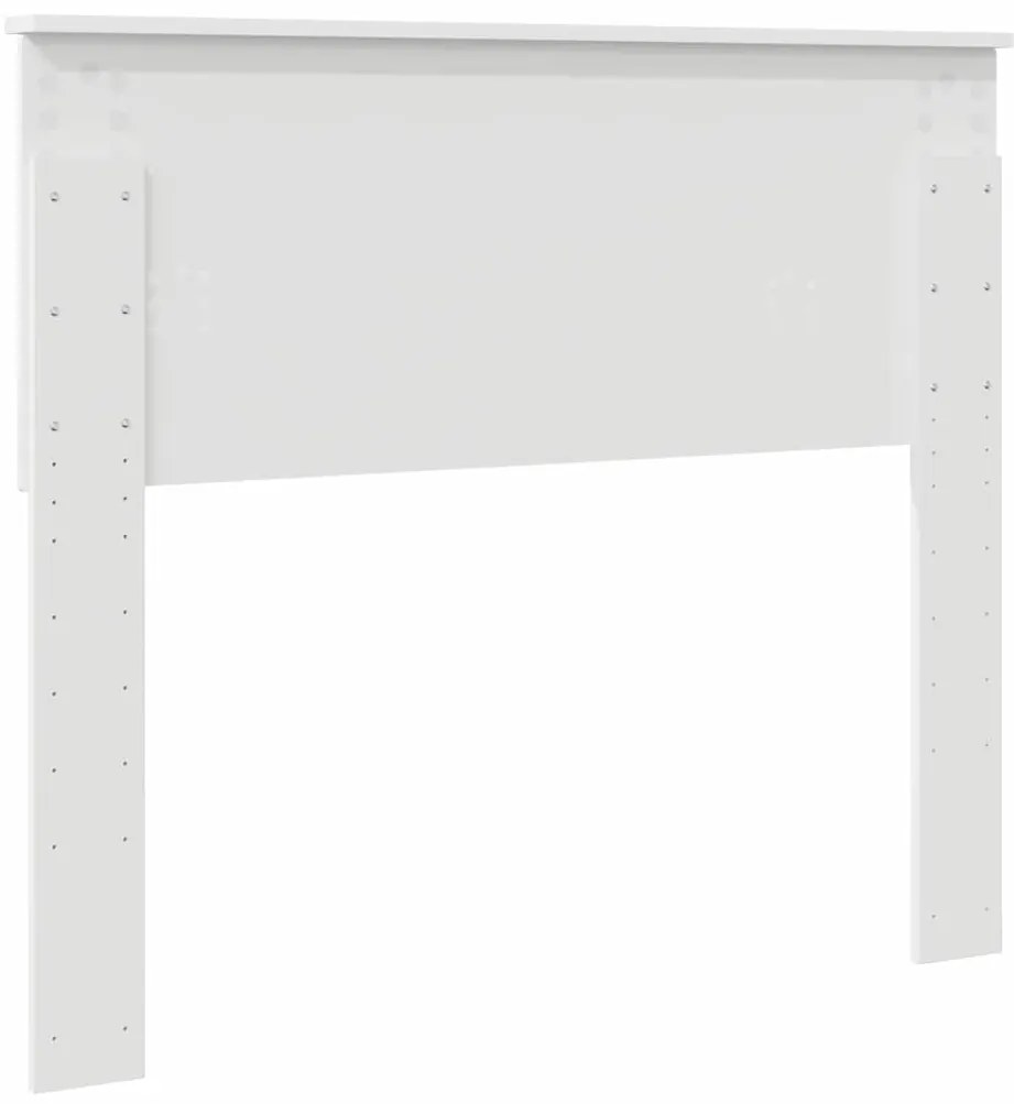 vidaXL Κεφαλάρι με κεφαλάρι Λευκό 100 cm Επεξεργασμένο ξύλο