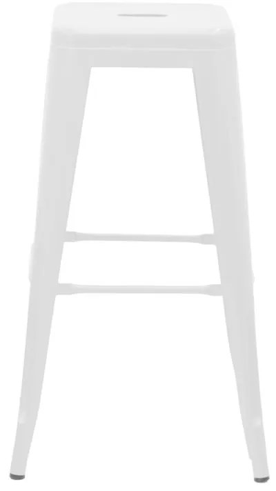 Σκαμπό μπαρ Utopia λευκό μέταλλο 42x42x76εκ 42x42x76 εκ.