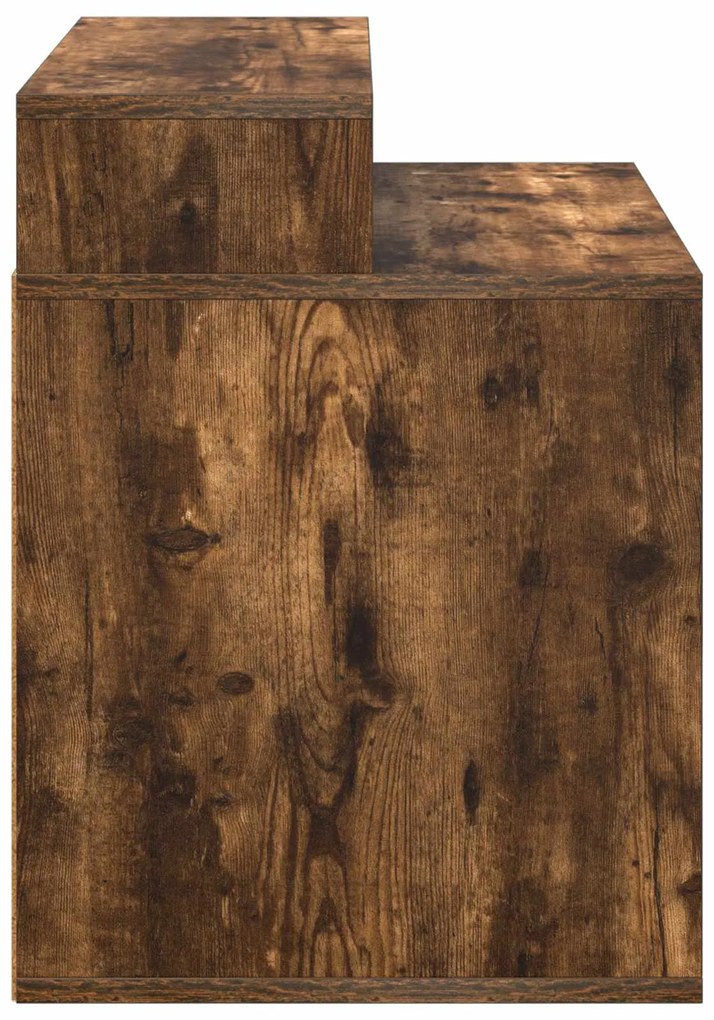 vidaXL Σπίτι Γάτας Καπνιστό Δρύς 42,5 x 40 x 53,5 εκ