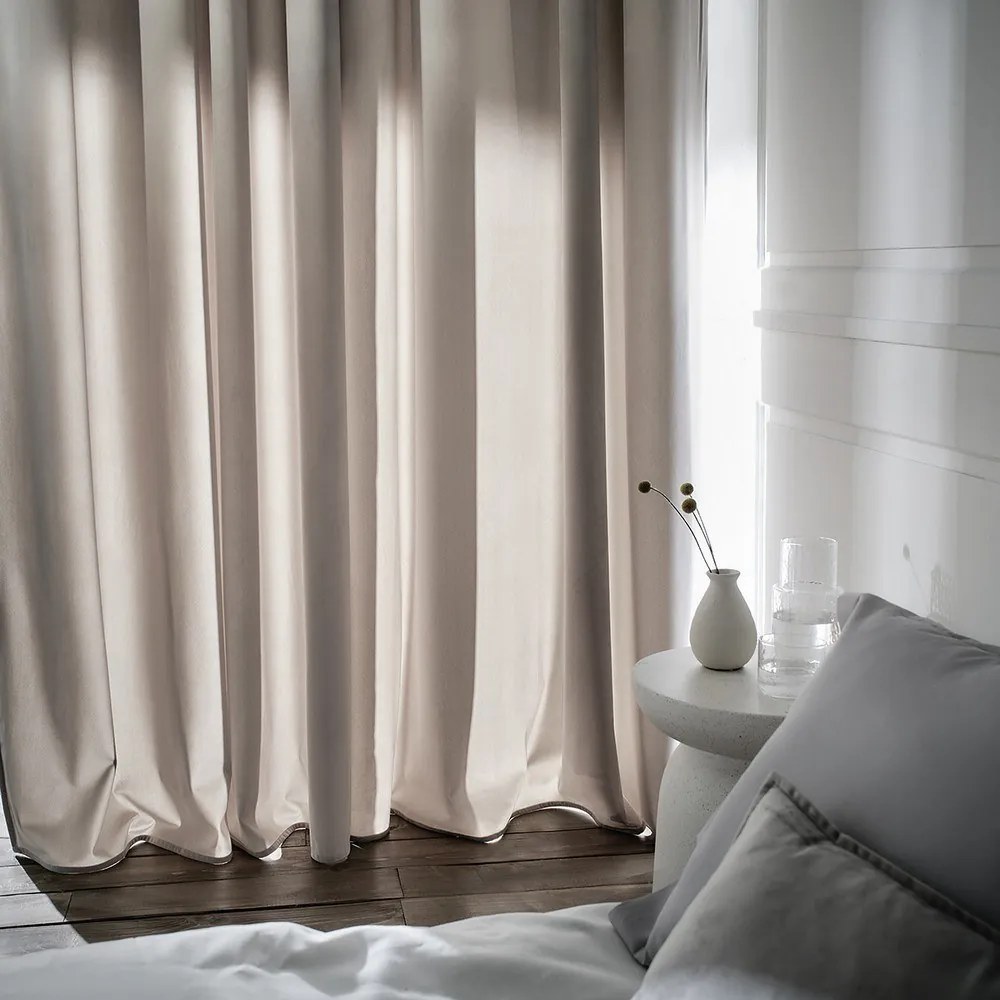 Κουρτίνα Winter 711/34 Με Σιρίτι Water Grey Gofis Home 140X280 Πολυέστερ
