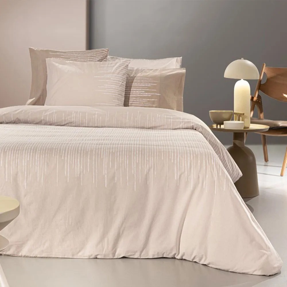 Σεντόνια Estella (Σετ 4τμχ) Natural Guy Laroche Υπέρδιπλo 270x265cm 100% Βαμβακερό Περκάλι