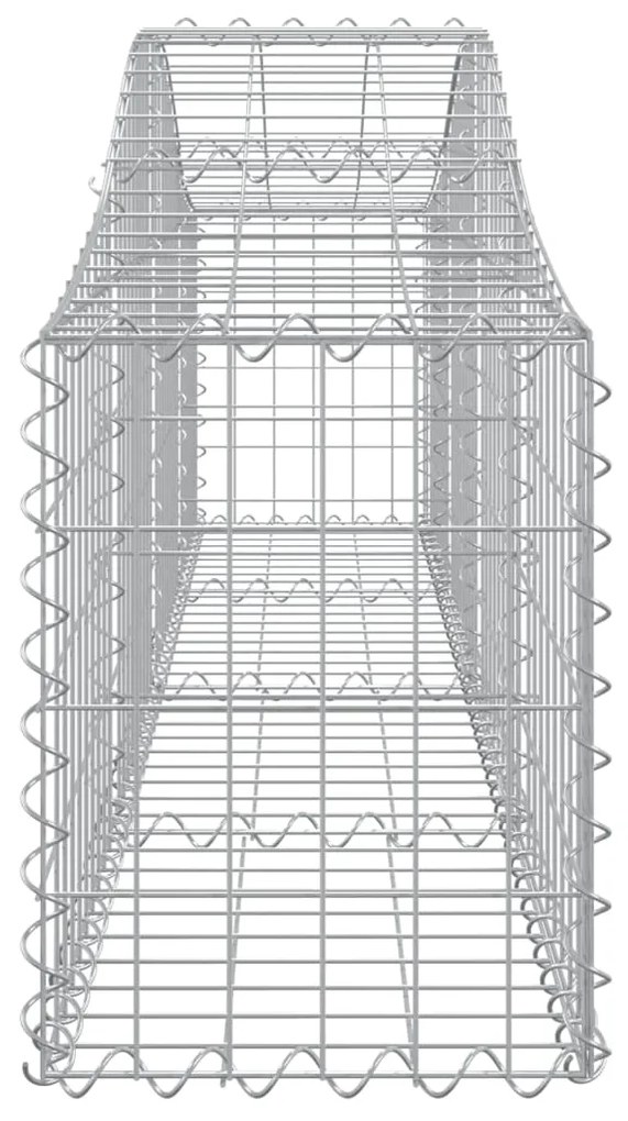 vidaXL Συρματοκιβώτια Τοξωτά 11 τεμ. 200x30x40/60 εκ. Γαλβαν. Ατσάλι