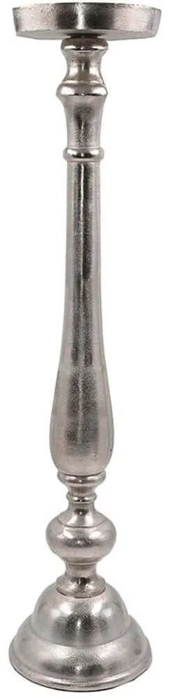 Κηροπήγιο Ionas 017611 18x18x74cm Silver Aluminium