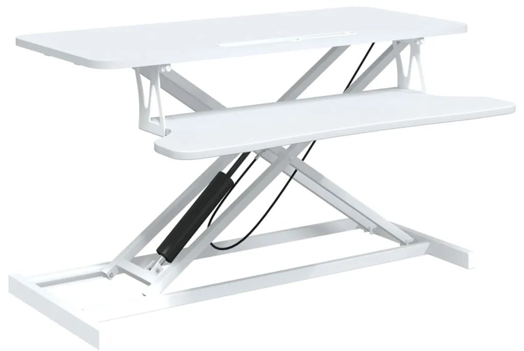 vidaXL Σταθμός Εργασίας Ρυθμιζόμενος 90x40x(13-50) εκ. Ατσάλι&Επ. Ξύλο