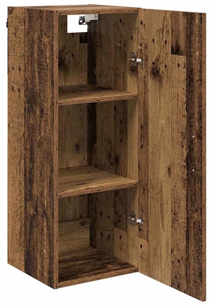 vidaXL Επιτοίχιο ντουλάπι Παλιό Ξύλο 34,5 x 34 x 90 εκ.