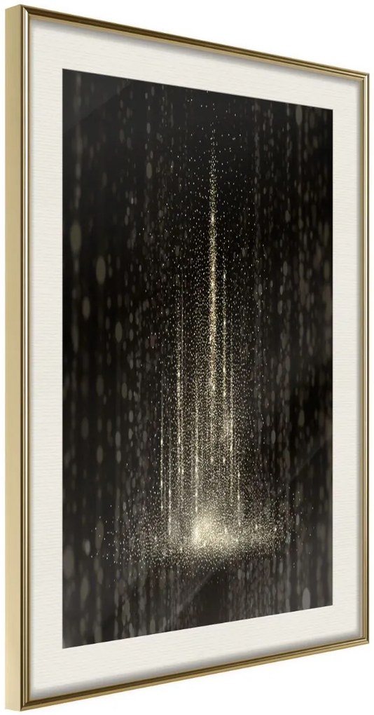 Αφίσα - Rain of Light - 30x45 - Χρυσό - Με πασπαρτού