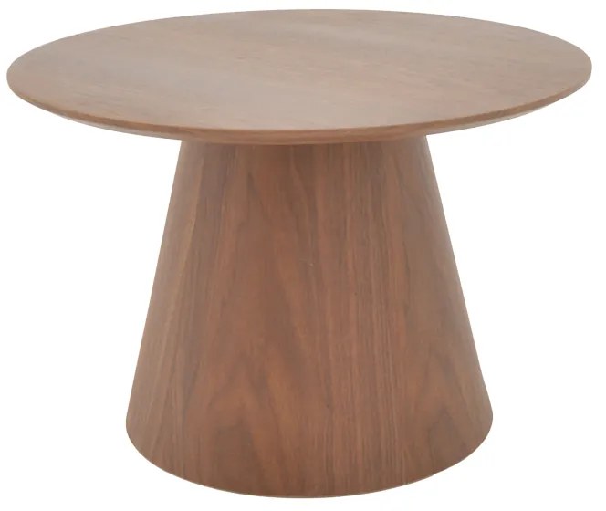 Τραπέζι σαλονιού Kayano καρυδί mdf Φ60x40εκ Υλικό: MDF 18mm 101-000111