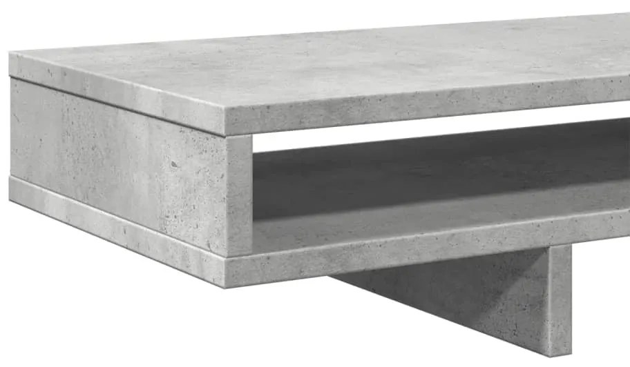 vidaXL Βάση Οθόνης Γκρι Σκυρ. 100x27x15 εκ. Επεξεργ. Ξύλο