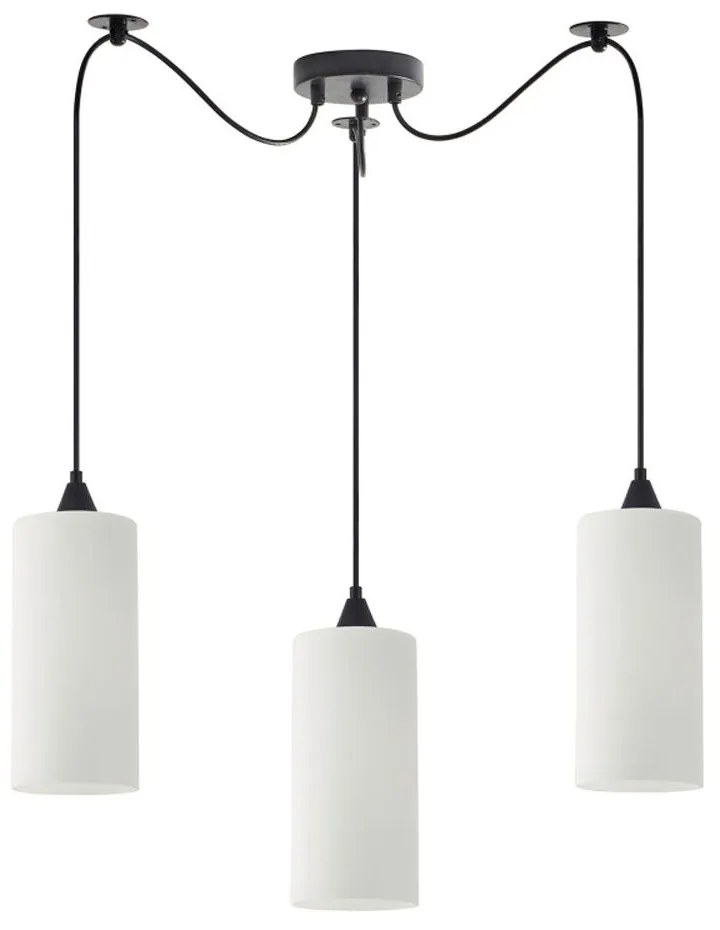 Φωτιστικό Οροφής Κρεμαστό Adept Tube 77-9001 12x300cm 3xE27 60W White Homelighting Crystal,Glass