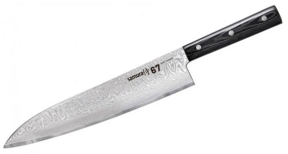Μαχαίρι Grand Chef Damascus 67 SD67-0087M 24cm Black Samura Stainless Steel