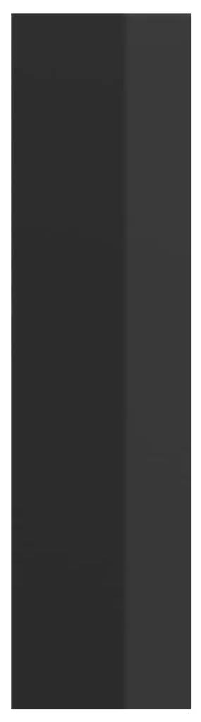 vidaXL Έπιπλο Τηλεόρασης Κρεμαστό Μαύρο 37x37x142,5 εκ. Μοριοσανίδα
