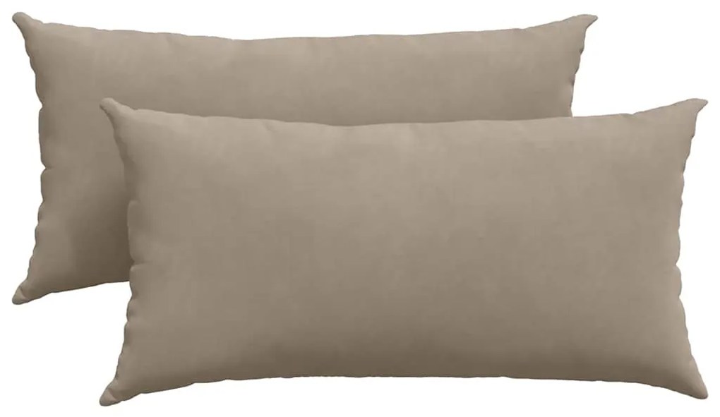 vidaXL Μαξιλάρι Καναπέ 2 pcs Taupe 80 x 40 cm ύφασμα