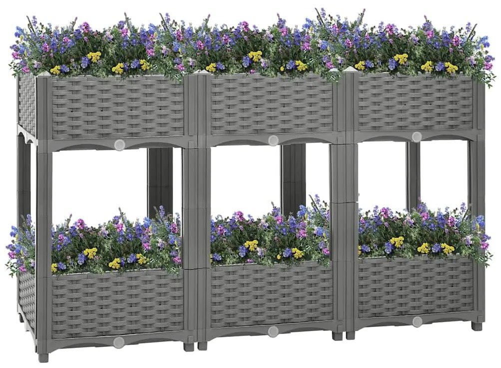 vidaXL Ζαρντινιέρα 120 x 40 x 71 εκ. από Πολυπροπυλένιο