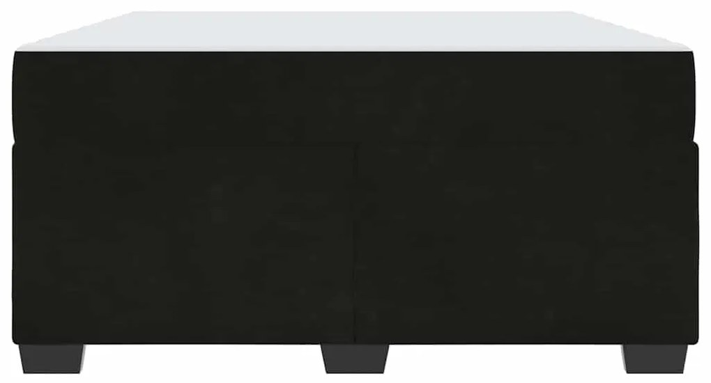vidaXL Σκελετός κρεβατιού με στρώμα Μαύρο 140 x 200 cm Βελούδο