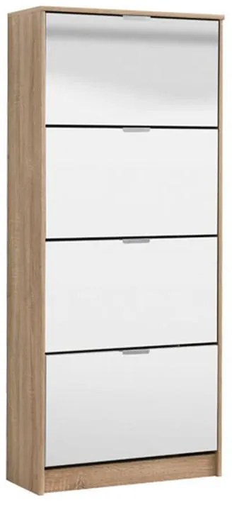 Παπουτσοθήκη Hugo 24 με Καθρέπτη Sonoma 67x28x155 εκ. 67x28x155 εκ.