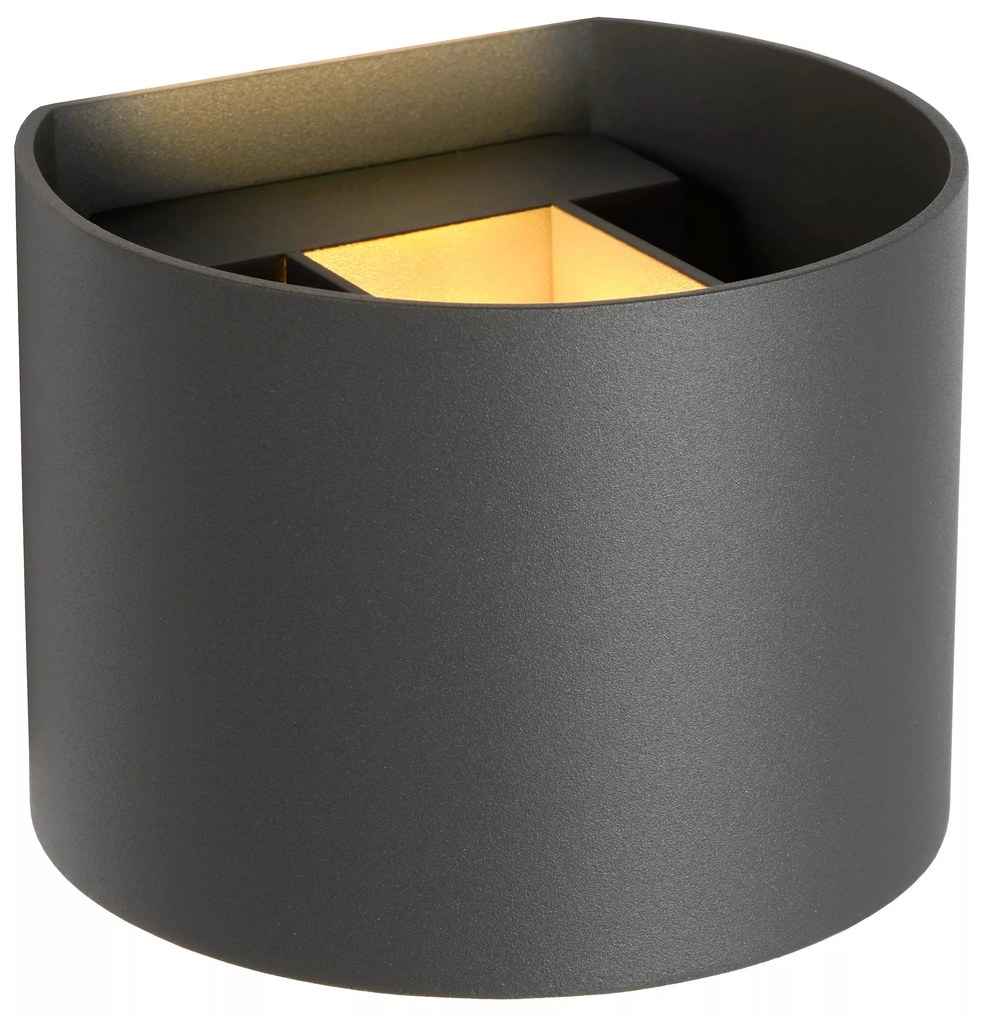 Φωτιστικό Επίτοιχο Lucide 09218-04-36 XIO Γκρι (Grey) 2700 K
