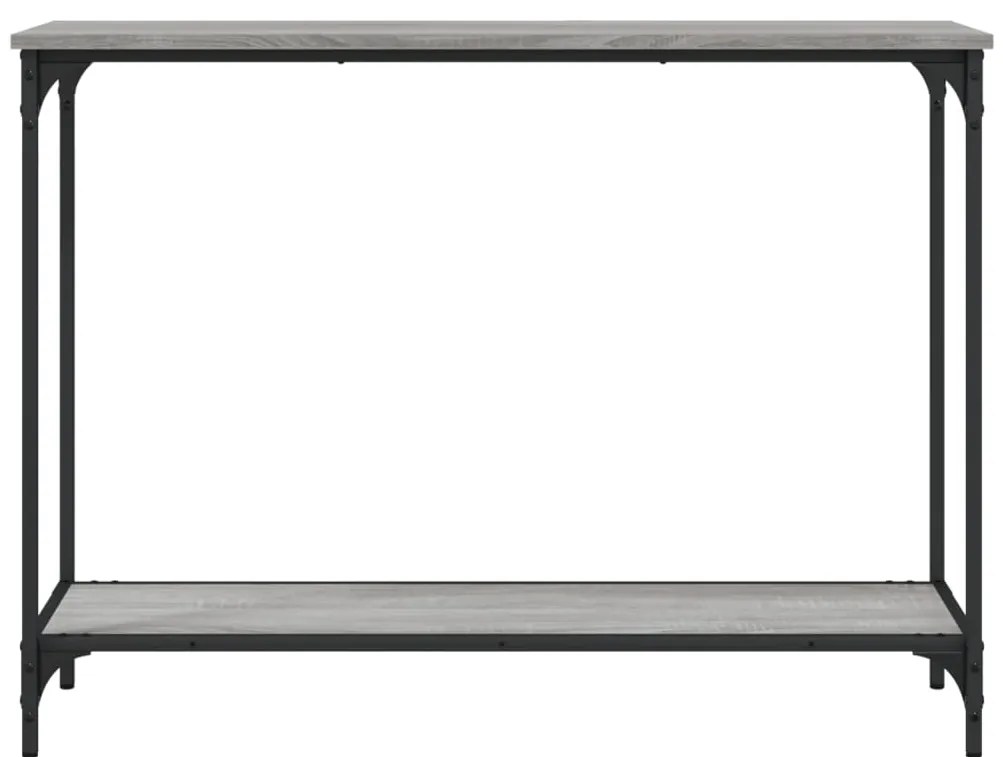 vidaXL Τραπέζι Κονσόλα Γκρι Sonoma 101x30,5x75 εκ. Επεξεργασμένο Ξύλο