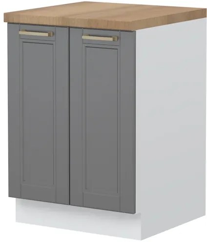 Επιδαπέδιο ντουλάπι Tahoma R-60-2K-Γραφίτης - 60.00Χ60.00Χ88.00cm