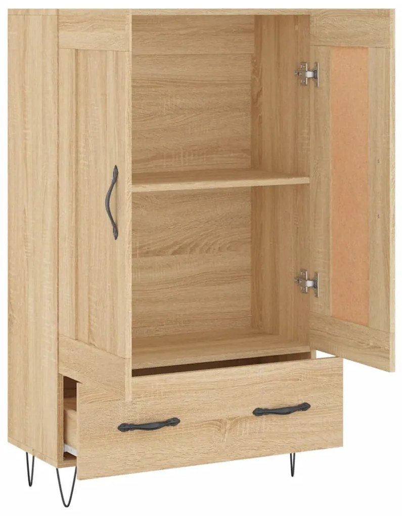 vidaXL Ντουλάπα Sonoma Δρυς 69,5 x 31 x 115 εκ. από Επεξεργασμένο Ξύλο