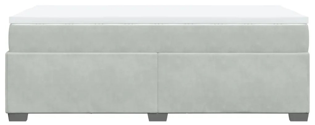 ΚΡΕΒΑΤΙ BOXSPRING ΜΕ ΣΤΡΩΜΑ ΑΝΟΙΧΤΟ ΓΚΡΙ 90X190 ΕΚ. ΒΕΛΟΥΔΙΝΟ 3285251