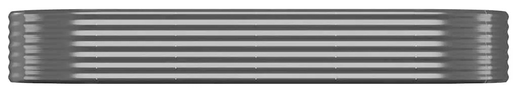 vidaXL Ζαρντινιέρα Ανθρακί 249x100x36εκ Γαλβανισμένος χάλυβας