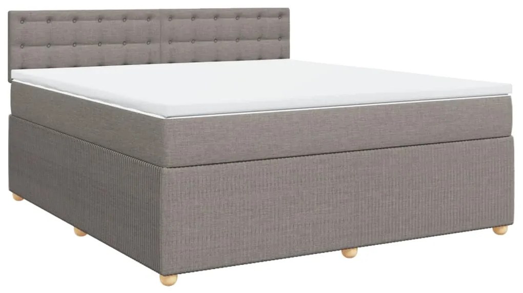 ΚΡΕΒΑΤΙ BOXSPRING ΜΕ ΣΤΡΩΜΑ TAUPE 180X200 ΕΚ. ΥΦΑΣΜΑΤΙΝΟ 3287553