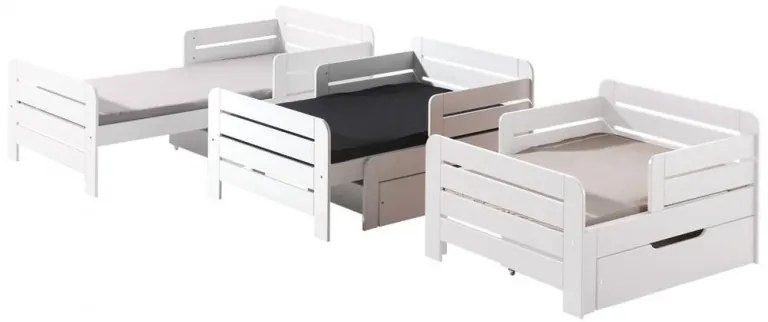 Κρεβάτι Jumper επεκτεινόμενο μονό λευκό